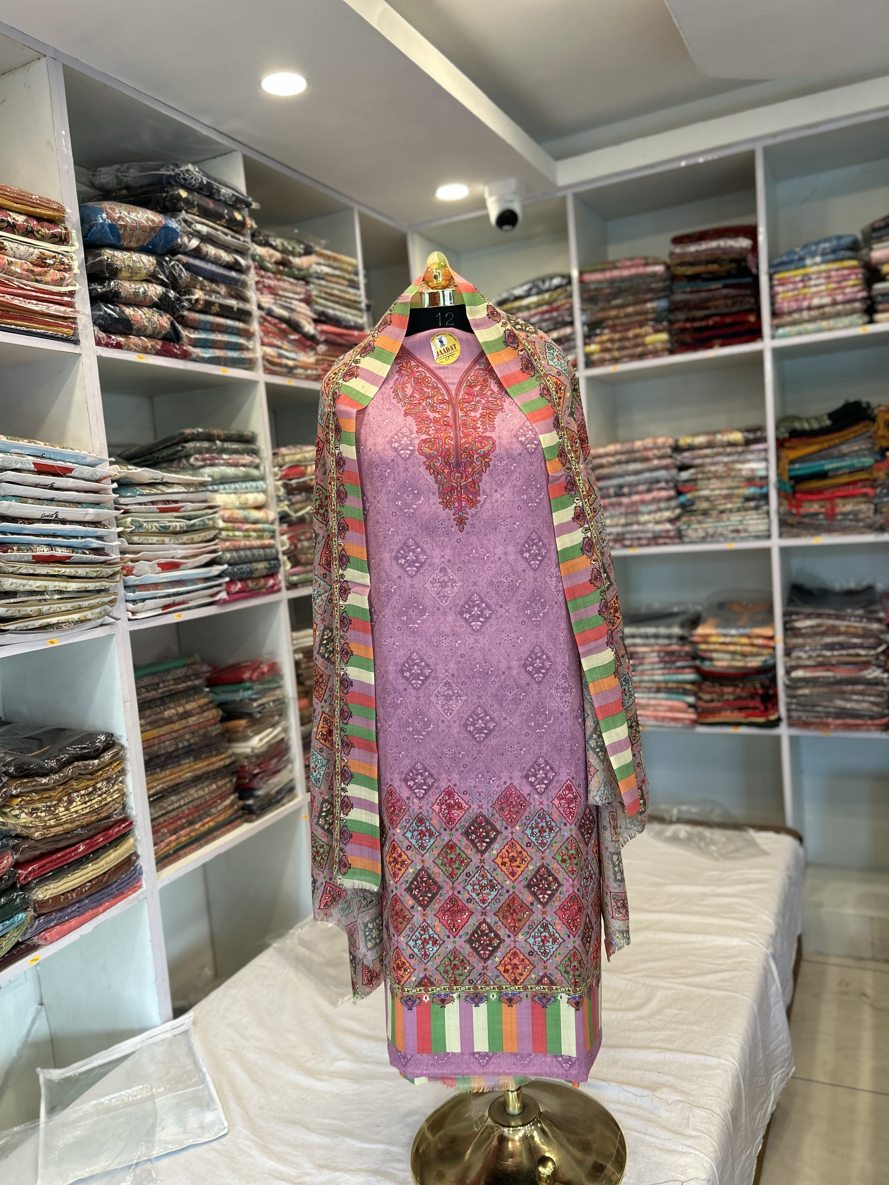 Pure Kalamkari 3pc Kashmiri Suit